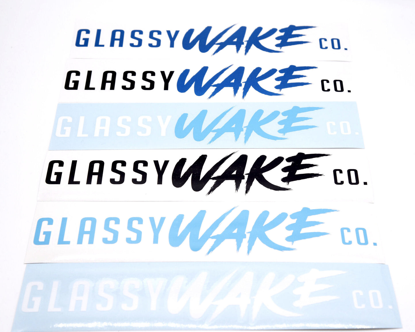 GlassyWake Logo Vinyl 3"x12" Sticker